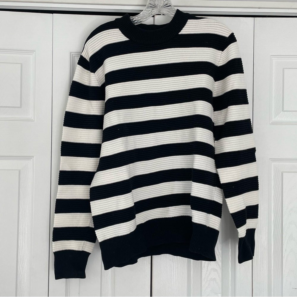 H&M oversized textured striped sweater